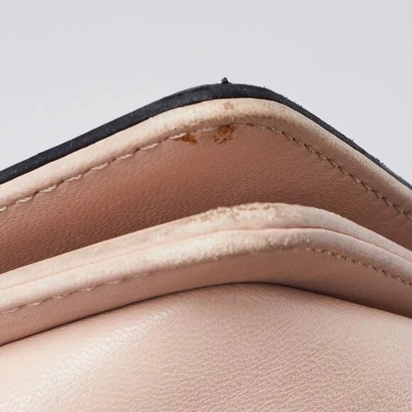 Chanel Bi-Color Beige/Black Leather Medium Boy Bag - Picture 10 of 12